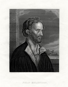 Philipp Melanchthon Tysk teolog og forfatter af den protestantiske reformation, 1800-tallet. af W. Holl