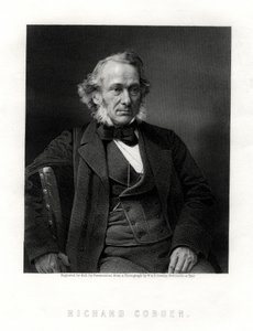 Richard Cobden, britisk fabrikant, radikal og liberal statsmand, 1800-tallet. af W. Holl