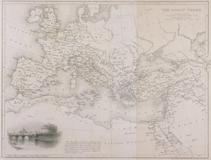Det romerske imperium, ca.1850 af W Hughes