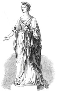 Marmorstatue af Hendes Majestæt, i Royal Exchange, 1845.