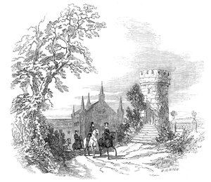 Rosenau - fra Hans Kongelige Højhed Prins Alberts tegning, 1845.