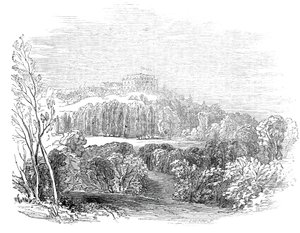 Sommerpaladset i Würtemburg - efter Hans Kongelige Højhed Prins Alberts tegning, 1845. af W. J. Linton