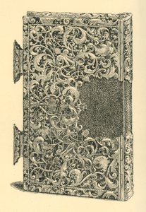 Bogomslag af forgyldt sølv, 1881. af W Jones