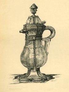 Krystal cruet, 14. århundrede, 1881.