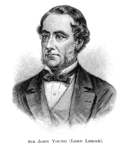 John Young, 1. baron Lisgar, guvernør i New South Wales, 1886.
