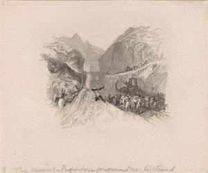 Hannibal passerer Alperne (vignet)