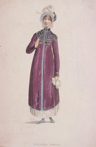 En kvinde i vandrekjole, c1810