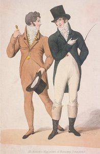 Morgen gå- og ridekjoler, c1810
