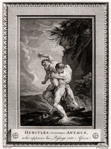Hercules overvinder Antaeus, der modsætter sig hans passage ind i Afrika, 1775