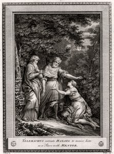 Telemachus beder Hazael om at modtage ham som en slave med mentor, 1775