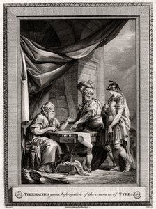 Telemachus får information om handelen i Tyrus, 1775 af W. Walker