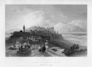 Jaffa, den gamle Joppa, Palæstina, Israel, 1841.
