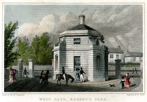 West Gate, Regents Park, London, 1800-tallet.