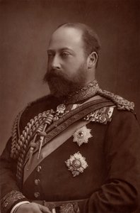 ""Edward VII (1841-1910) konge af Det Forenede Kongerige fra 1901, mens han stadig var prins af Wales. (woodburytype)