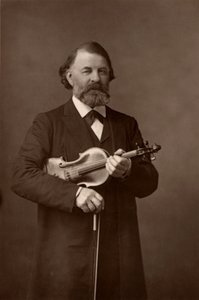 ""Joseph Joachim (1831-1907) unkarilainen viulisti, säveltäjä ja Berliinin konservatorion johtaja (woodburytype) af W. and D. (after) Downey