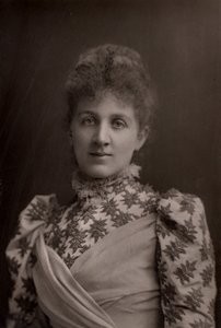 ""Liza Lehmann (Elizabetta Nina Mary Frederika Lehmann - 1862-1918) engelsk sopran og komponist. (woodbury type) af W. and D. (after) Downey