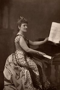 ""Madame Nordica (Lilian Norton) (1857-1914) amerikansk sopran. (woodburytype) af W. and D. (after) Downey