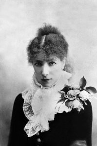 Skuespillerinden Sarah Bernhardt (1844-1923) som Marguerite Gautier i Alexandre Dumas