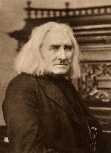 Franz Liszt (1811-1886) ungarsk pianist og komponist senere i livet. Fotogravure efter et fotografi af W & D Downey, London (fotogravure)