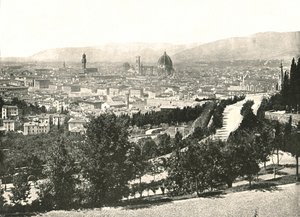 Panorama af byen Firenze, Italien, 1895. af W and S Ltd