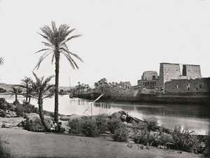 Isis-templet, Philae, Egypten, 1895.
