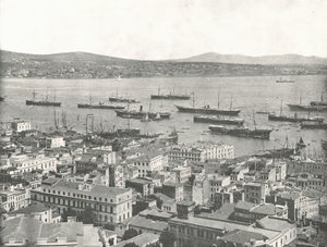 Bosporus ser mod Scutari, Konstantinopel, Osmannerriget, 1895.