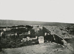 Byen og Alhambra, Granada, Spanien, 1895.