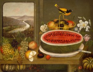 Frugt og Baltimore Oriole, 1858. af Wagguno