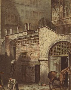 Bygninger og trapper, bunden af Salisbury Street, Adelphi, Strand (chromolitho) af Waldo Sargeant