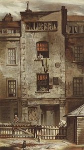 Drydens hus, Fetter Lane (chromolitho)