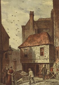 Gammel butik, Clare Market (chromolitho) af Waldo Sargeant