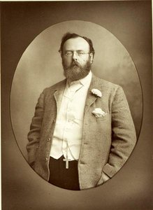 Portræt af Robert Buchanan (1841-1901) (s/h foto) af Walery Rzewuski