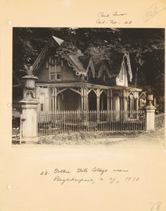 [Gotisk hytte nær Poughkeepsie, New York] af Walker Evans