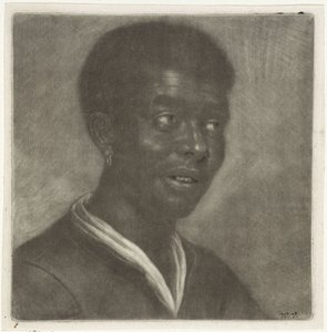 Hoved af en sort mand, ca. 1660-70 af Wallerant Vaillant