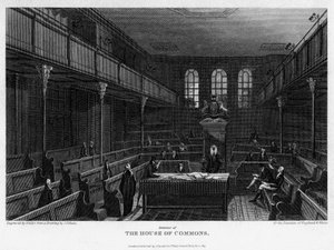 Chamber of the House of Commons, Westminster, London, 1815. af Wallis