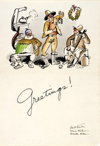 Julehilsener 1934 af Walt Kuhn