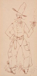 Cowboy, der ryger af Walt Kuhn