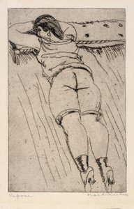 Repose af Walt Kuhn