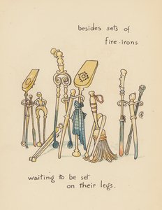 Illustration til Legends for Lionel af Walter Crane (farvelitografi) af Walter (after) Crane