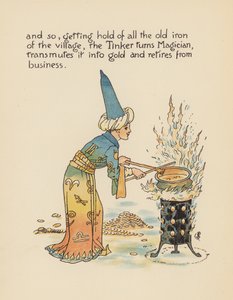 Illustration til Legends for Lionel af Walter Crane (farvelitografi) af Walter (after) Crane