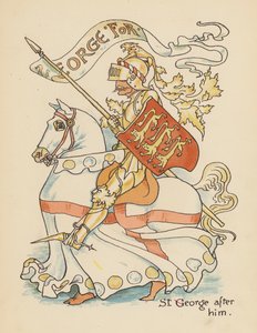 Illustration til Legends for Lionel af Walter Crane (farvelitografi) af Walter (after) Crane