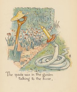 Illustration til Legends for Lionel af Walter Crane (farvelitografi) af Walter (after) Crane