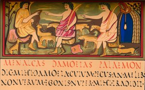 Menalcas, Damoetas og Palaemon, 5. århundrede, 1849. af Walter