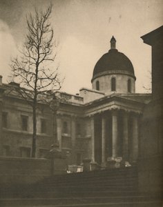 Nationalgalleriet fra Terrace Steps of Trafalgar Square, c1935.