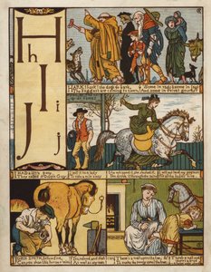 Alfabet (farve litho) af Walter Crane