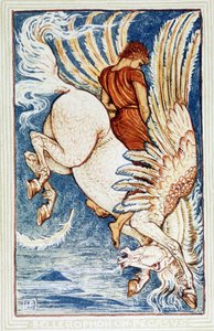 Bellerophon på Pegasus af Walter Crane