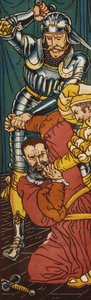 Blåskæg (farve litografi) af Walter Crane