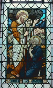 "Feed My Sheep" af Walter Crane (1845-1915) af Walter Crane