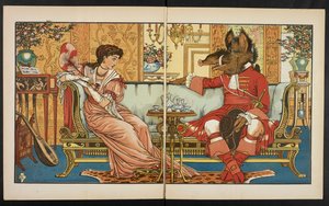 Illustration til Skønheden og Udyret. af Walter Crane