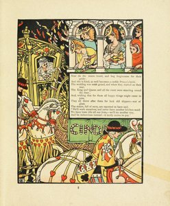 Illustration til Eventyr Askepot af Walter Crane
